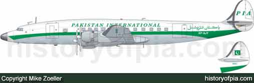 PIA Lockheed L-1049H Super Constellation