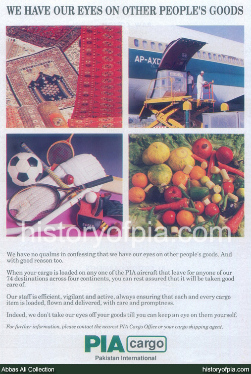 PIA Cargo Advertisement