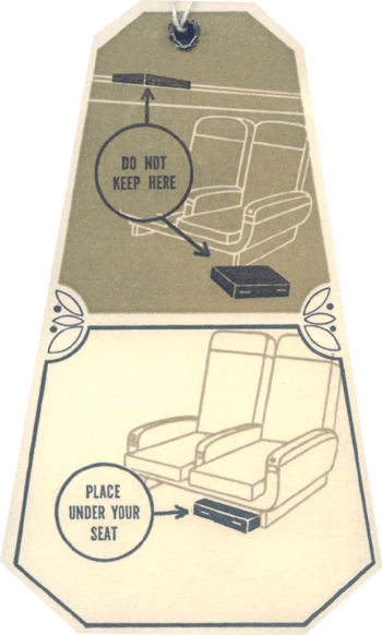 PIA Cabin Baggage Tag