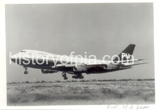 PIA Boeing 747-282B Autographed Photo