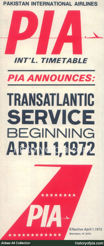 PIA Timetable