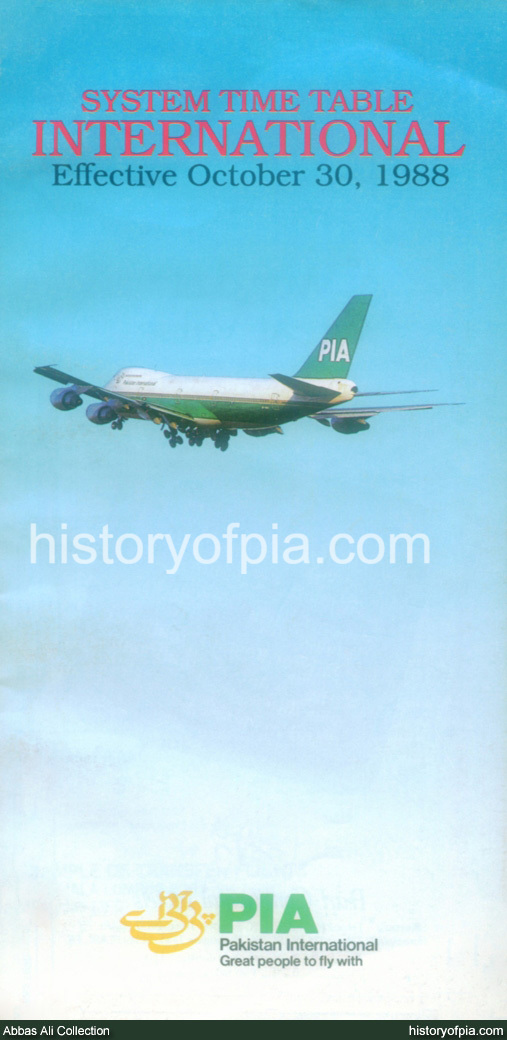 PIA Timetable