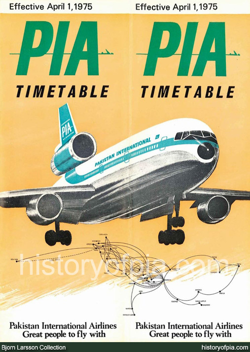 PIA Timetable